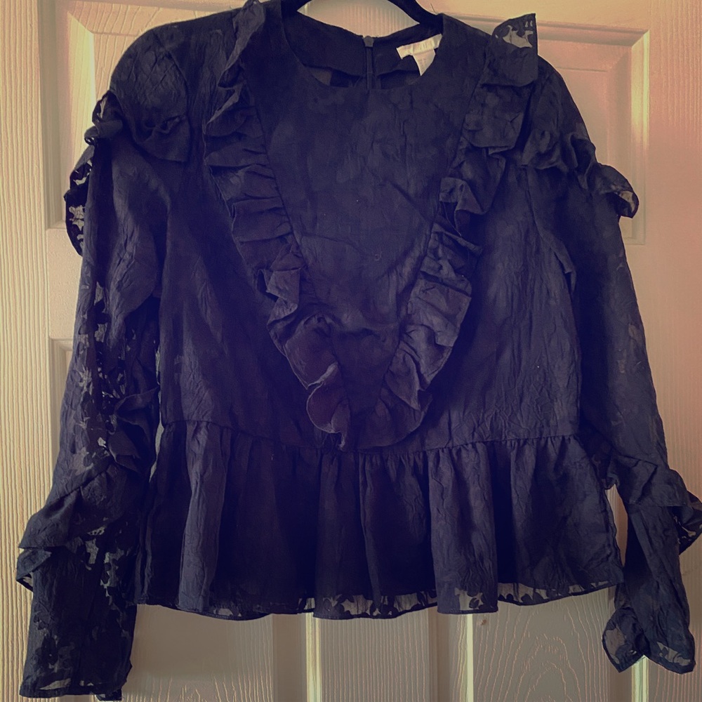 H&M black blouse